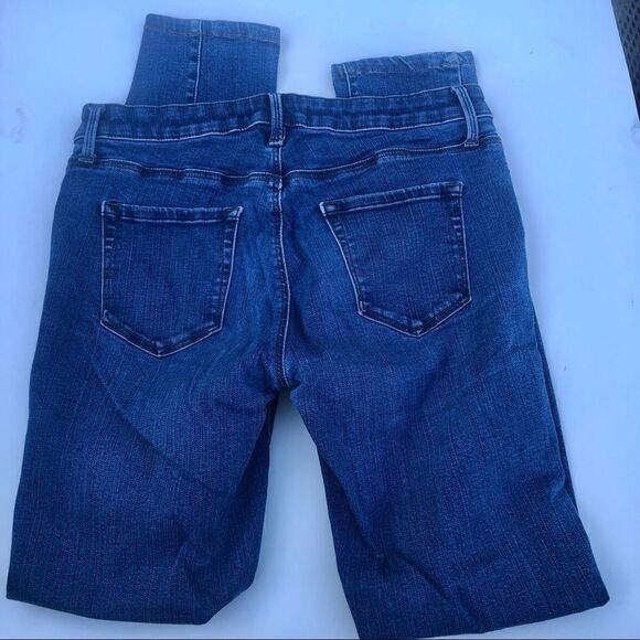 Uniqlo dark wash skinny jeans mid rise 29” inseam -size 26 - Picture 7 of 8